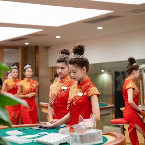 腾龙酒店标志性大堂正方形视觉